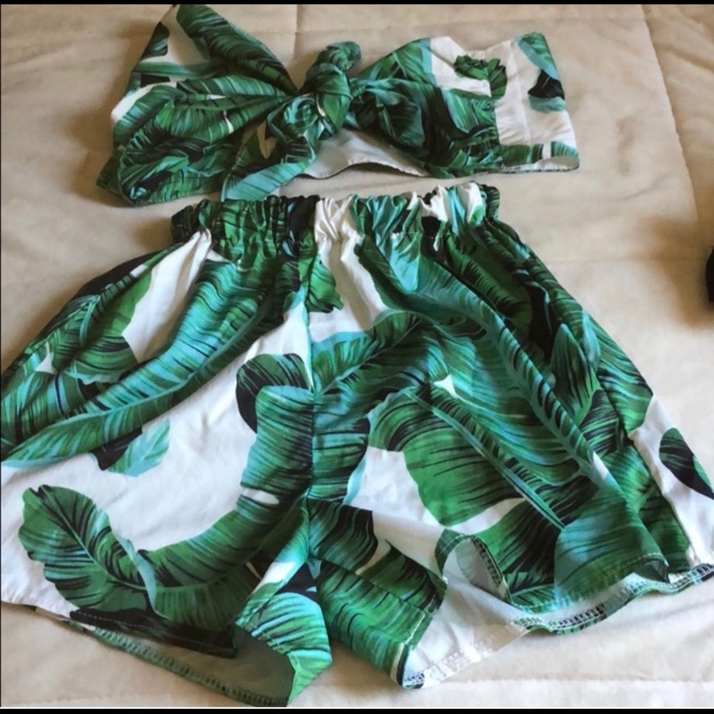 2pc halter short set